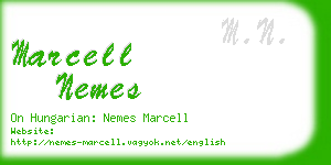 marcell nemes business card